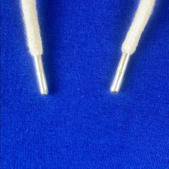 Sam Edelman Blue Cross Back Hoodie Sweater - Picture 9 of 11